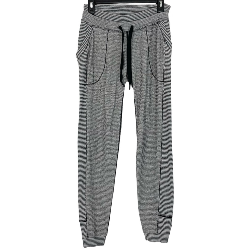 Lululemon Athletica Gray Striped Joggers